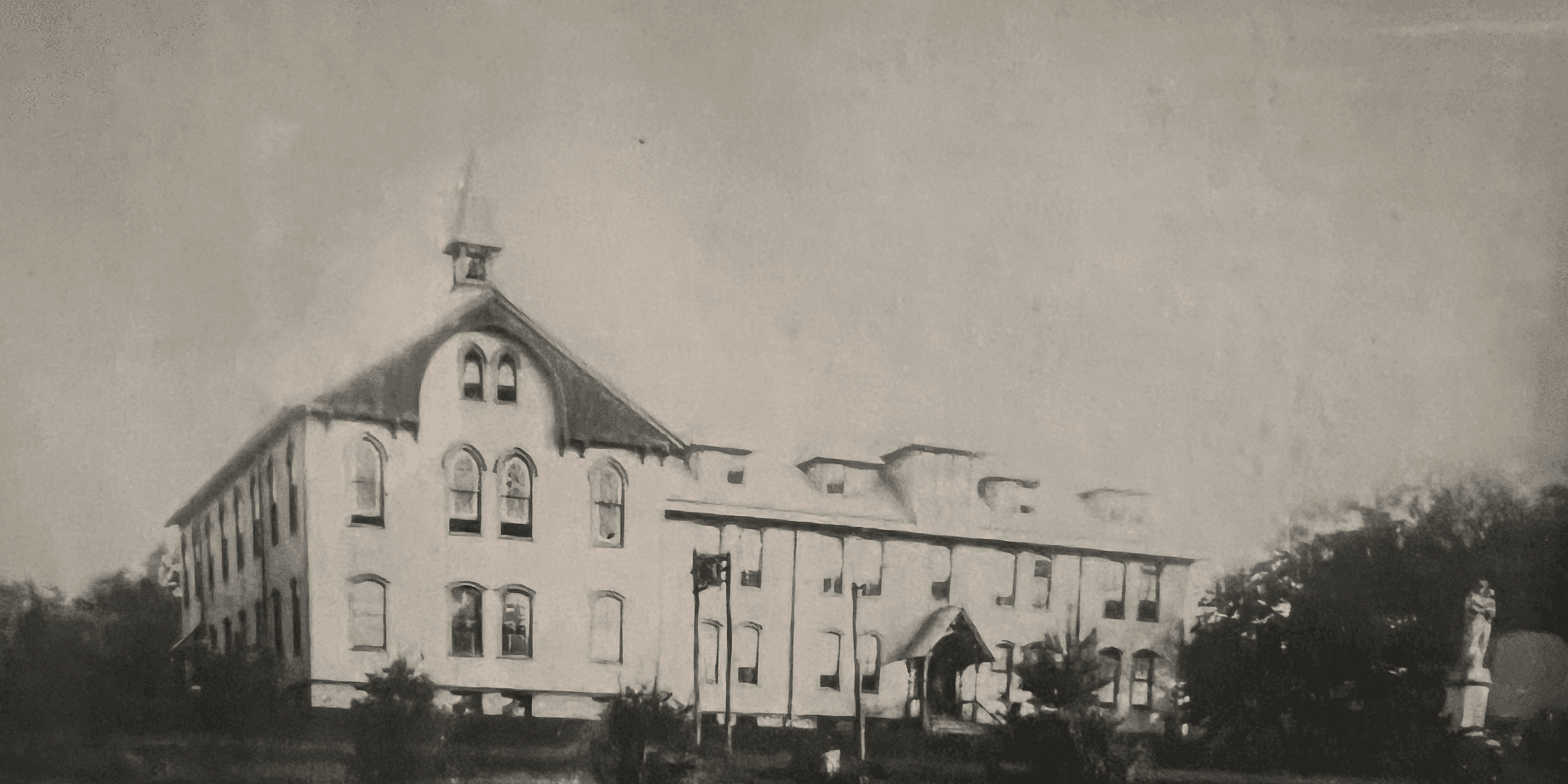 Historic Building on Lake Joseph.