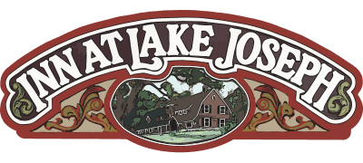 Logo for the Inn at Lake Joseph featuring a stylized illustration of the inn.