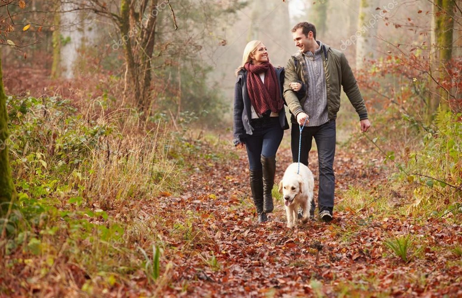 Hikers with Dog